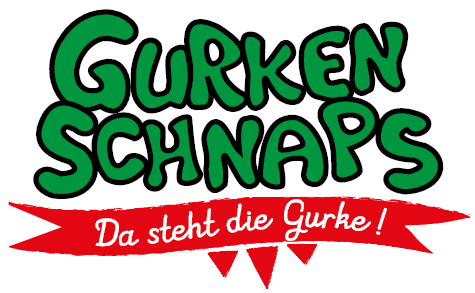Gurkenschnaps Logo mit Fahne