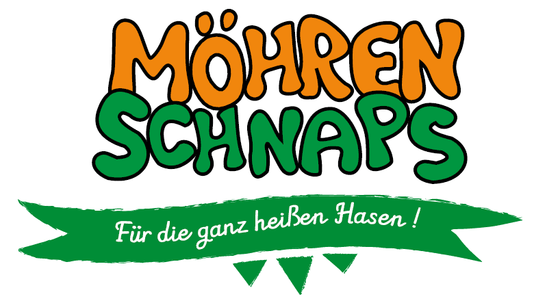 Möhrenschnaps Logo mit Fahne